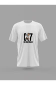 Panorama Ajans Cr7 Cristiano Ronaldo Minimal Futbolcu Tasarım Baskılı T-shirt - 4