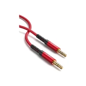 Profesyonel Hifi Stereo Ses Kablo 3,5 mm To 3.5mm Trs Uzatma Aux Kablosu 1 ADET CM0004 Uzun 3 Metre Kırmızı - 1