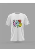 Panorama Ajans Unisex Ice Cream Doodle Baskılı T-shirt - 1