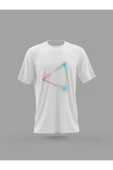 Panorama Ajans Parlak Üçgen Vector Tasarım Sevenlere Baskılı T-shirt - 1