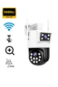 ATAsoft ELEKTRONİK Since 2021 2 2 Mp Ip Kamera Wifi Özellikli Hareket Takipli Gece Sensörlü Çift Lensli Güvenlik Kamerası Blm39 - 1
