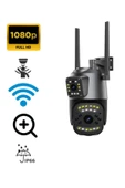 ATAsoft ELEKTRONİK Since 2021 4 Mp Hd Ip Kamera Wifi Özellikli Hareket Takipli Gece Sensörlü Çift Lensli Güvenlik Kamera Blm50 - 1