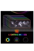 ATAsoft ELEKTRONİK Since 2021 Rgb Dünya Harita Desenli Mouse Pad Led Işıklı Su Geçirmez  Gaming Mousepad thumbnail 3