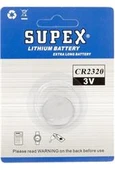 Supex CR2320 3V Lityum Tekli Paket Pil - 2