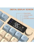 ATAsoft ELEKTRONİK Since 2021 M96 Klavye Bluetooth/2.4g Kablosuz Klavye Işıklı Usb Type-c Kablolu Şarj Gösterge Panelli - 5