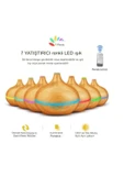 ATAsoft Kahverengi 7 Led Işıklı Aromatik Oda Kokusu Hava Nemlendirici 550 Ml Aroma Difüzörü Buhar - 4