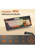 ATAsoft ELEKTRONİK Since 2021 M96 Klavye Bluetooth/2.4g Kablosuz Klavye Işıklı Usb Type-c Kablolu Şarj Gösterge Panelli - 3
