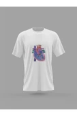 Panorama Ajans Unisex Sağlıkçı Sevgiliye Tatlı Kalp Tasarım Sticker Baskılı T-shirt - 1