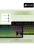 ATAsoft ELEKTRONİK Since 2021 M87 White Switch Mekanik RGB Rapid Trigger E-Sports Profesyonel Gaming Oyuncu Klavye attack shark - 5