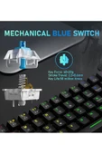ATAsoft ELEKTRONİK Since 2021 T60 Rgb Mavi Switch Mekanik Siyah Klavye Kablolu Gaming Driverli Oyuncu Klavyesi T60 Mini Q Klavye thumbnail 2