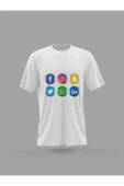 Panorama Ajans Sosyal Medya Kullanıcılarına Logo Sticker Tasarım Baskılı T-shirt - 1
