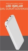 SnapMax SNP-3000 Beyaz 10.000 mah Powerbank 2x USB Çıkışlı 1 Type-C ve 1 Micro Girişli - 4