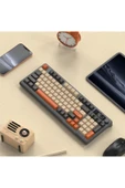 ATAsoft ELEKTRONİK Since 2021 M96 Klavye Bluetooth/2.4g Kablosuz Klavye Işıklı Usb Type-c Kablolu Şarj Gösterge Panelli - 2