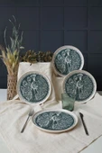 Keramika Tavus Kuşu Nordıc Pasta Tabağı 22 Cm 4 Adet 23137 thumbnail 4