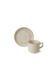 Keramika Taupe Bloom Stackable Çay Takımı 12 Parça 6 Kişilik 22520-28 - 5