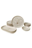 Keramika Taupe Bloom Kahvaltı Takımı 12 Parça 6 Kişilik 22519-28-29 - 6