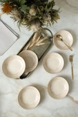 Keramika Taupe Bloom Halka Çerezlik / Sosluk 13 Cm 6 Adet 22528 - 1