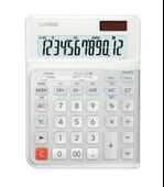 Casio DE-12E-WE Beyaz 12 Hane Masa Üstü Ergonomik Tuşlu Hesap Makinesi thumbnail 2