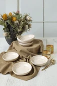 Keramika Taupe Bloom Halka Çerezlik / Sosluk 13 Cm 6 Adet 22528 - 3