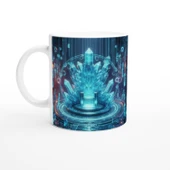 Kova Burcu Baskılı Kahve Kupası - Büyülü Kristal Mağarası Temalı Vs1 thumbnail 1