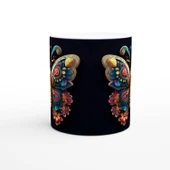 Renkli Kelebek Baskılı Kupa Bardak - 2