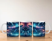 Çocuklara Sütü Sevdiren Galaktik Balina Dansı Kupa Bardak - 5