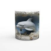 Okyanus Beyazı Yunus ve Mercan Kupa Bardak thumbnail 1