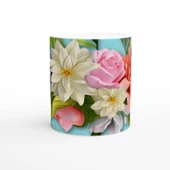 Pastel Çiçek Bahçesi Temalı Kupa Bardak thumbnail 2