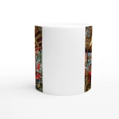 Retro Garaj Temalı Kupa Bardak - 3