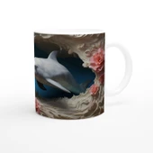 Mercan Dalgaları Arasında Yunus ve Güller Kupa Bardak thumbnail 3