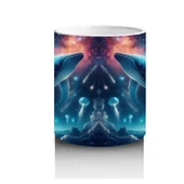 Çocuklara Sütü Sevdiren Galaktik Balina Dansı Kupa Bardak - 3