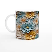 Pastel Bahar Çiçekleri Kupa Bardak thumbnail 1