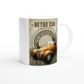 Retro Araba Işıltılı Vintage Tarz Kupa Bardak thumbnail 2