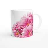 Pembe Papatya Demeti Desenli Kupa Bardak thumbnail 1