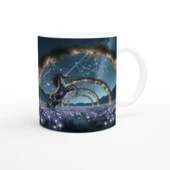 Yay Burcu Baskılı Kahve Kupası - Ay ışığında Zodyak Bahçesi Vs2 thumbnail 3