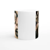 Retro Gözlükte Yansıyan Lowrider Araba Kupa Bardak thumbnail 3