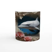 Mercan Dalgaları Arasında Yunus ve Güller Kupa Bardak thumbnail 1