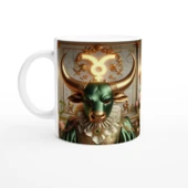 Boğa Burcu Baskılı Kahve Kupası - Zodyak Maskeli Balo Vs4 thumbnail 1