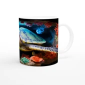 Mercan Kayalıklarında Renkli Deniz Kaplumbağası Kupa Bardak thumbnail 3