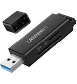 UGREEN 40752 USB 3.0 SD/TF Kart Okuyucu Siyah 5GB/s Süper Veri Aktarım Hızı - 1