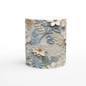 Pastel Bahar Dokunuşlu Çiçekli Kupa Bardak - 2