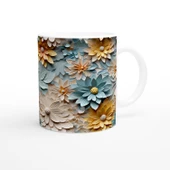 Pastel Bahar Çiçekleri Kupa Bardak thumbnail 3