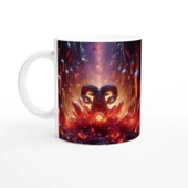 Koç Burcu Baskılı Kahve Kupası - Büyülü Kristal Mağarası Temalı Vs1 thumbnail 1