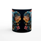 Etnik Desenli Fil Baskılı Kupa Bardak - 2