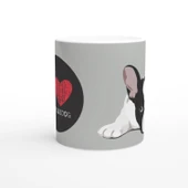 French Bulldog Aşkı Temalı Baskılı Kupa Bardak thumbnail 2