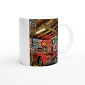 Retro Garaj Temalı Kupa Bardak - 2