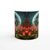 Koç Burcu Baskılı Kahve Kupası - Ay ışığında Zodyak Bahçesi Vs2 thumbnail 2