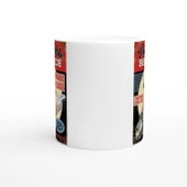 Pin-Up Bujili Retro Garaj Temalı Kupa Bardak thumbnail 3