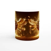 Aslan Burcu Baskılı Kahve Kupası - Zodyak Maskeli Balo Vs4 - 2