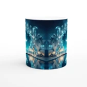 Yengeç Burcu Baskılı Kahve Kupası - Büyülü Kristal Mağarası Temalı Vs1 thumbnail 2